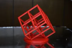 Lattice Cube 3D Printer Torture Test (Overhangs and Dual-Extrusion)