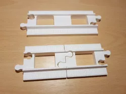 LEGO Duplo Train track: straight (half size) (+v2)