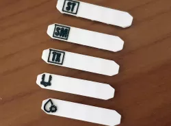 Maintenance labels for PRUSA Mini