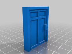 Modern Door Terrain for Tabletop Miniatures Gaming Zombicide Five Clicks Walking Dead