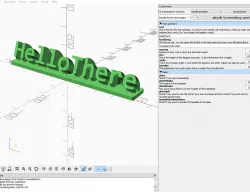 Name Sweep (customizable, openscad)