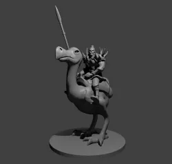 Orc Axe Beak Rider