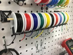 Peg Board wire holder
