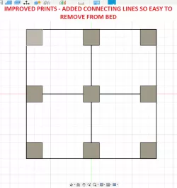 Perfect 1st layers Improved! Updated calibration prints to complement the original 3x3 bed squares for UBL supporting firmware