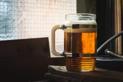 Post-apocalyptic style beer mug