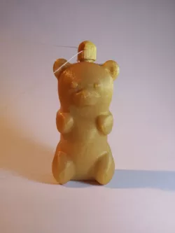 Print-in-Place Gummy Bear Keychain With Opening Latch and Rotating Key Ring Attachment