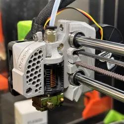 Prusa Mini(+) Mount for Dragon Hotend, With a PC4-M10 Bowden Tube Connector