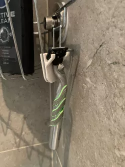 Razor holder for Ikea Krokfjorden shower caddy