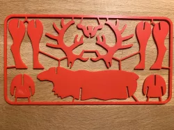 Reindeer Christmas Card Snap-Together Reindeer