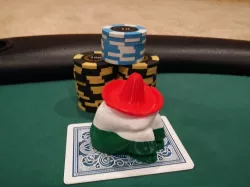 Resting Mexican Poker Card Capper