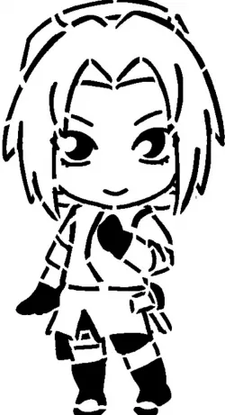 Sakura stencil