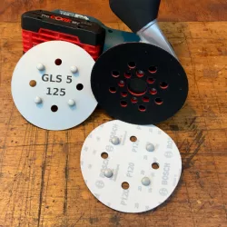 Sanding Paper mounting jig / helper for orbital sanders - all sizes of sandpaper as 115/125/150/225 mm