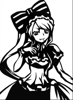 Shalltear Bloodfallen stencil 3