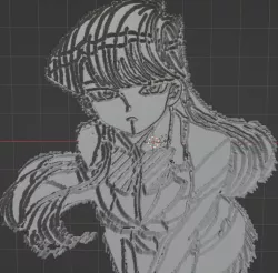 Shouko Komi Stencil (Komi Can't Communicate)