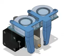 Sovol SV01 Pro all metal heatbreak volcano dual 5015 fan upgrade (SV04)