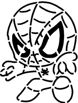 Spiderman stencil 18