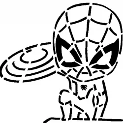 Spiderman stencil 19