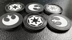 StarWars Themed Checkers Piece MultiColor