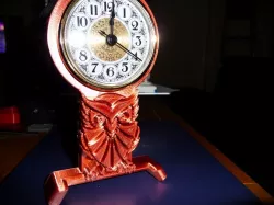steampunk owl clock