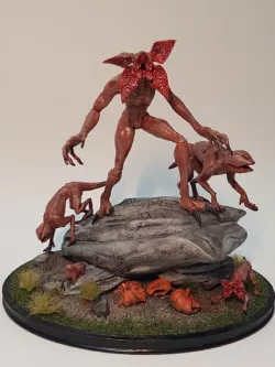 Stranger Things The Demogorgon 3D Printing Figurines in Diorama | Assembly