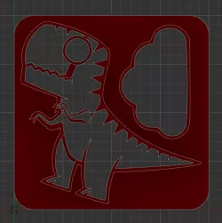 T-rex cookie / sandwich cutter