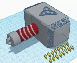 Thor Mjolnir Hammer Rattle