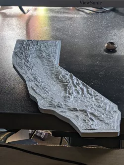 Topographic California