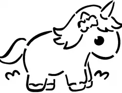  Unicorn stencil 8