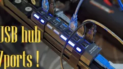 USB hub mounting bracket for 8040 4040 aluminum extrusions