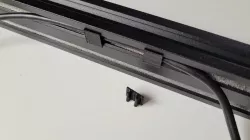 V-slot flush cable clip 