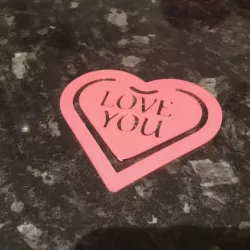 Valentines Heart bookmark