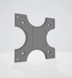 vesa 75 vesa 100 to 25mm ball adapter 3d models 【 STLFinder