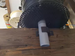 Wall hook for filament spool storage