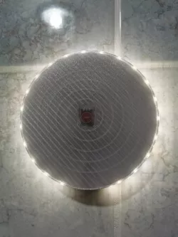 Wallmount touch LED light with temperature and humidity sensor