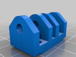 Wide Gopro 9, 10 legs for m3 mount