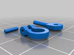 1:24 shackled for FTX Outback mini 2.0 front and back bumber holes.