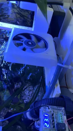12cm PC fan support for aquarium