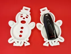 2020 Snowman Christmas Holiday Ornament Gift Box with Compartment