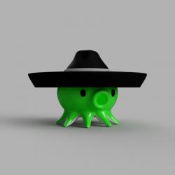 Traditional colombian vueltiao hat 3D model