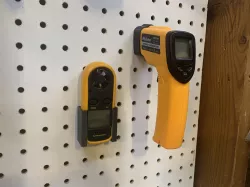Anemometer Pegboard Mount