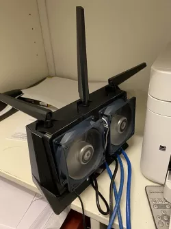 Asus AX86U Fan Mount