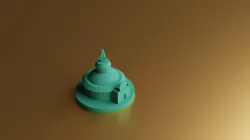 Avatar themed CATAN tokens: Earth Kingdom House