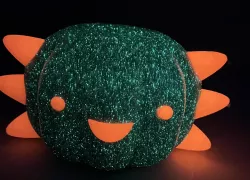 Axolotl Pumpkin w/ Eyes & Mouth Separated