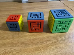 Ball Bearing Maze Cube Puzzle