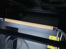 Bowden tube guard for frame edge