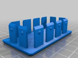 Box Steel Tube feet or end caps 75x40mm