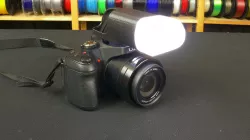 Camera flash diffuser