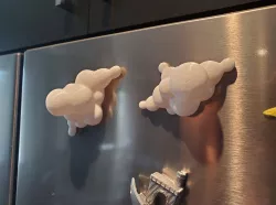 Cloud fridge magnets