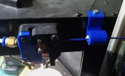 Combination filament guide and filter for Monoprice Mini Delta