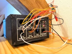 Desktop ATX power supply using alligator clips